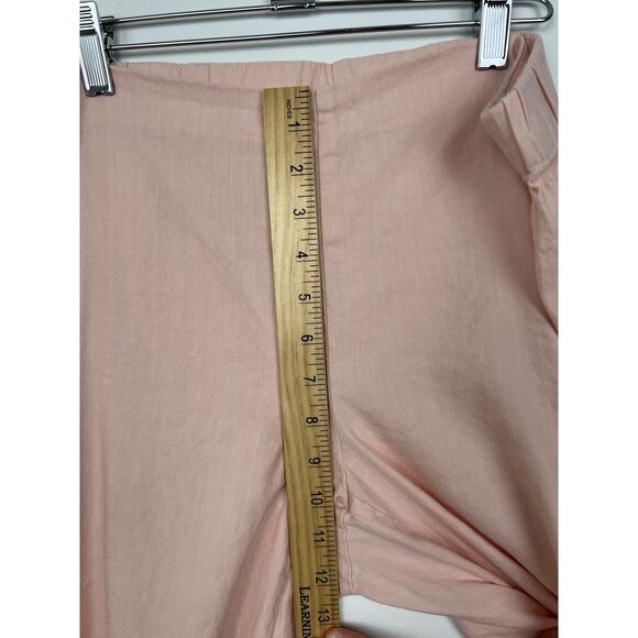 J. Jill Linen Stretch Womens Medium Pink Linen Viscose Pull On Ankle Pants - Picture 4 of 8
